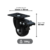 RODÍZIO GIRATÓRIO PRETO GL 210 BPE G ONIX 50KG - SCHIOPPA - Stech Produtos