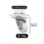 RODIZIO INOX GIRATORIO COM CALOTA GL 312 NTE 150KG - SCHIOPPA na internet