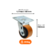 RODIZIO GIRATORIO 4 POLEGADAS RODA PU LARANJA GS 414 PUE 300KG - AJAX na internet