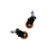 RODIZIO GIRATORIO 1.5/8" ESPIGA COM ROSCA DE PVC LARANJA 40KG - AJAX - Rodizios e material de contrução - Stech Produtos
