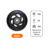 RODA PARA RODIZIO DE PVC PRETA 4 POLEGADAS 100KG - AJAX - comprar online