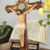 CRUCIFIXO DE MESA EM RESINA 40CM COM MEDALHA SÃO BENTO - comprar online