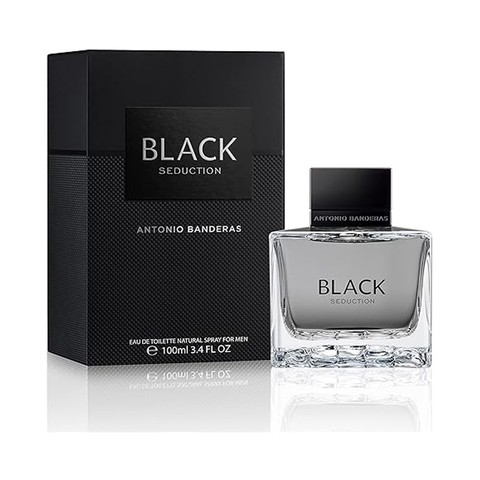 SEDUCTION BLACK MEN BANDERAS - PERFUME MASCULINO - EAU DE TOILETTE 200ML