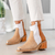 BOTA SORRENTO SUELA Y BEIGE