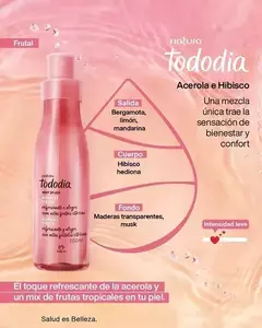 TODODIA ACEROLA E HIBISCO BODY SPLASH 200ML - comprar online