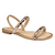 Sandália Mississipi Rasteirinha Metalizada Feminino Mb192