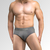 Kit 03 Cueca Slip Adulto Lisa Em Algodão Elástico Barra 40 Canelada Nawes