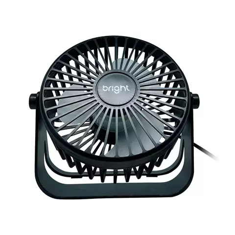 Mini Ventilador Bright, USB, 3 Velocidades - VN001 Preto