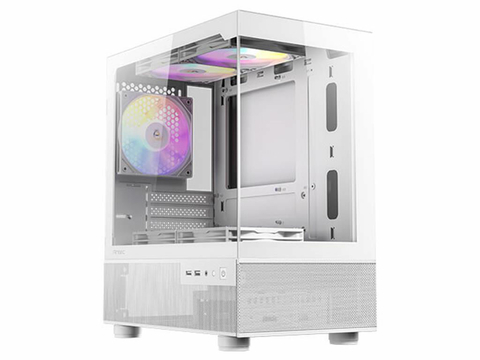 Gabinete Gamer Antec Cx200m RGB Elite Lateral Vidro Temperado Micro-atx/itx 5 Fans 120mm Branco