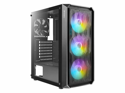 Gabinete Gamer Antec Nx292 Preto Argb Lateral de Vidro Temperado C/ 4 Fans ARGB - 0-761345-81009-8