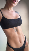 Bikini CIRCE negra texturada - $38.000 efvo o transf