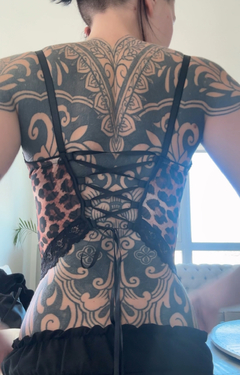 Bustier print microtul y encaje - efvo o transf $28.000 en internet