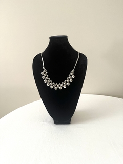 Collar Perla Plateada