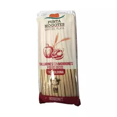 Fideos tallarines Punta Mogotes con morrón 500 g.