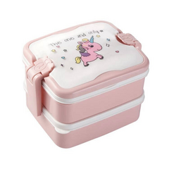 Vianda dos pisos unicornio - tienda online