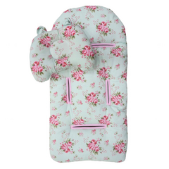 Colchón cubre cochecito + almohada bebé