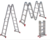 ESCALERA ARTICULADA 13 EN 1 - ALUMINIO - 4 TRAMOS DE 4 ESCALONES