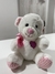 Peluche blanco y rosado