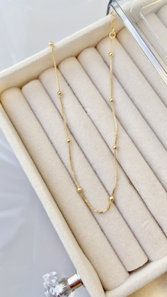 TORNOZELEIRA VENEZIANA COM BOLINHAS. - comprar online