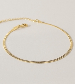 PULSEIRA FITA FOLHHEADO A OURO 18K. - comprar online