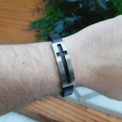 Pulseira Cruz Vazada - comprar online