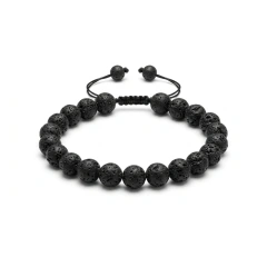 Pulseira Pedra Vulcânica 8mm