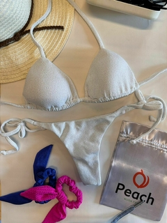 CONJUNTO BRISA DO MAR - TOP DE CORTININHA E CALCINHA DE AMARRAR - comprar online