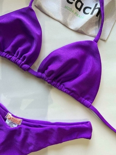 CONJUNTO VIOLETA - TOP DE CORTININHA E CALCINHA ASA DELTA - comprar online