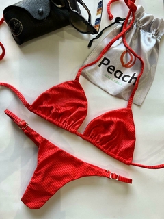 CONJUNTO RUBI - TOP DE CORTININHA E CALCINHA DE REGULAGEM - comprar online