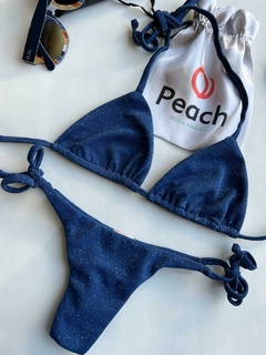 CONJUNTO LUREX IRIS - TOP CORTININHA E CALCINHA DE AMARRAR - comprar online