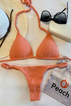 Imagem do CONJUNTO PEACH - TOP CORTININHA E CALCINHA DE REGULAGEM