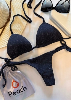 CONJUNTO LUAR - TOP DE CORTININHA E CALCINHA DE AMARRAR - comprar online