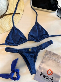 CONJUNTO LUREX IRIS - TOP CORTININHA E CALCINHA DE ELASTICO NA LATERAL - comprar online