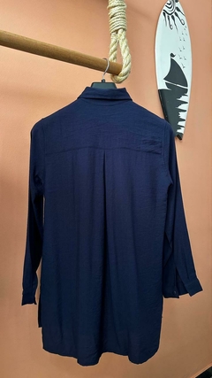 SAÍDA DE PRAIA - CAMISÃO AZUL MARINHO - comprar online