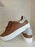 TÊNIS DONA LOLA 2024 CARAMELO EM COURO DETALHE BRILHO REF. 4121J - comprar online