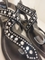SANDÁLIA RASTEIRA SERPENTE PRETO REF.465639 - loja online