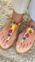 SANDÁLIA CRISTAIS MULTICOR REF.455282