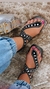 SANDÁLIA RASTEIRA SERPENTE PRETO REF.465639 - loja online