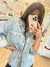 JAQUETA / CAMISA JEANS RESINADA OVERSIZED REF.003120 na internet