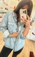 JAQUETA / CAMISA JEANS RESINADA OVERSIZED REF.003120
