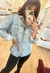 JAQUETA / CAMISA JEANS RESINADA OVERSIZED REF.003120 - comprar online