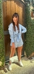 SHORTS LISTRADO COM BORADO MANUAL REF. 0062201011 - Dona Lola