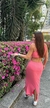 VESTIDO CANELADO COM CUT OFF REF 502087 - Dona Lola