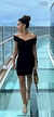 VESTIDO CANELADO OMBRO A OMBRO REF 502030 - Dona Lola