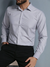 Camisa Social Masculina Slim Microfibra Cinza