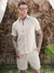 Conjunto Masculino de Linho Casual Bege