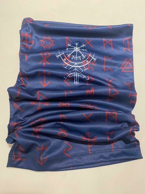 Cuello runas y talismanes azules