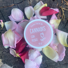 CREMA FACIAL HUMECTANTE DE CANNABIS CON ROSA