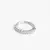 ARA12 Argola Cravejada Pedra Zirconia Helix Banho Rodio