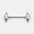 PB72 Nipple piercing strass P/mamilo